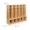 Flash Furniture Wooden 5 Section School Coat Locker with Bench MK-LCKR001-GG - alternate 4